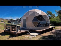 Luxury White Clear Geodetic Dome Tents Untuk Acara Hotel Resort