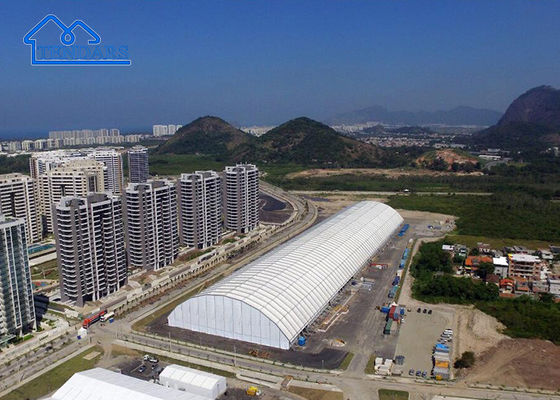 Beli Tenda Gedung Olahraga 12x20m Kain Tahan UV Puncak Tinggi Aluminium Tugas Berat untuk Lapangan Tenis pembuatan online