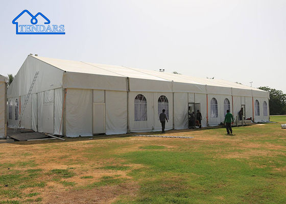 Beli 8x8m Heavy Duty Marquee Tent Diperkuat Alloy Heavy Duty Anchor 850g/m2 Kain Berat untuk Pameran Perdagangan pembuatan online
