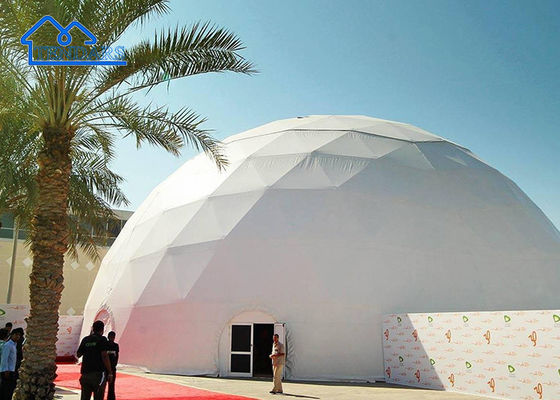 Beli Clear Span 25m Dia Commercial Dome Tent Galvanized Steel PVC Cover untuk Garden Dome pembuatan online