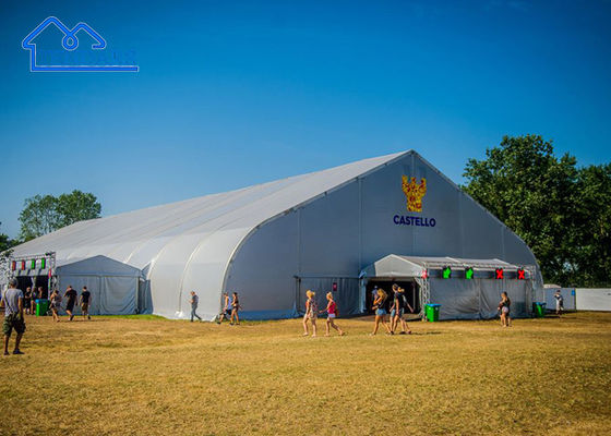 Beli Aluminium Frame Curve Events Tent With Glass Wall Untuk Acara Komersial, Acara Pernikahan, Pameran dll pembuatan online