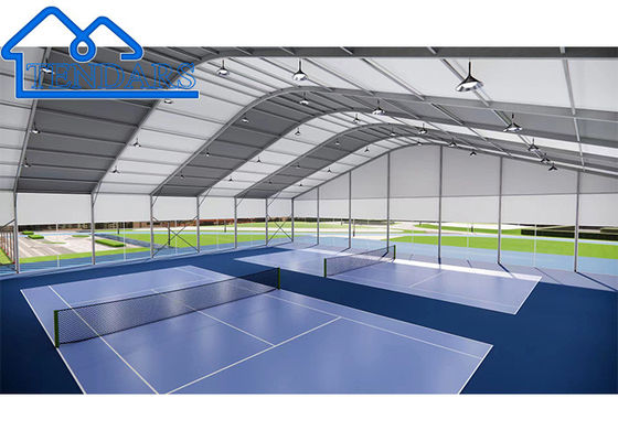 Beli Tenda Gedung Olahraga Membran PVC Tahan Air 10x15m Puncak Tinggi Paduan Aluminium untuk Lapangan Tenis pembuatan online