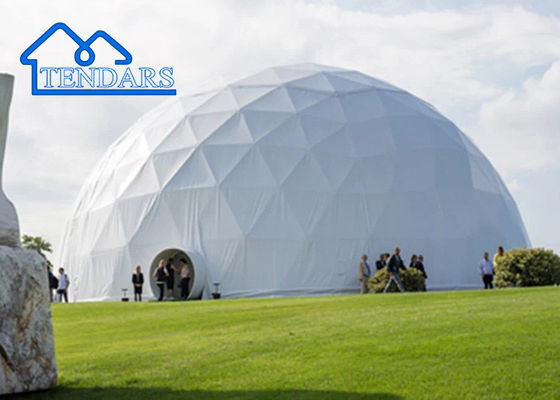 Beli Desain Logo Khusus Outdoor Geodetik Camping Wind Wall Glamping Dome Tent # 6204 pembuatan online