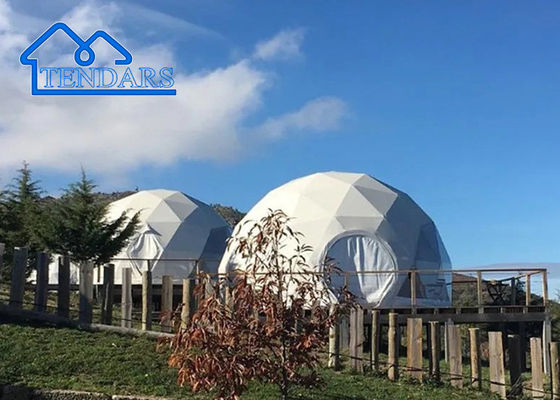Beli Outdoor Custom Luxury Camping PVC Living Room Glamping Dome Resort Tent online manufacture
