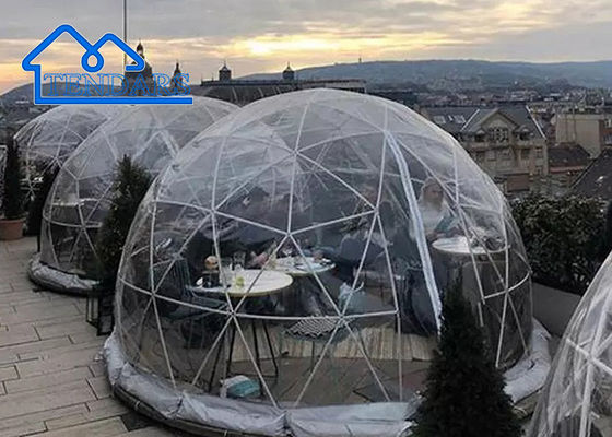 Beli Trade Show Dome Tent Geodesic Waterproof Commercial Geodesic Dome Tent dengan jendela yang jelas pembuatan online