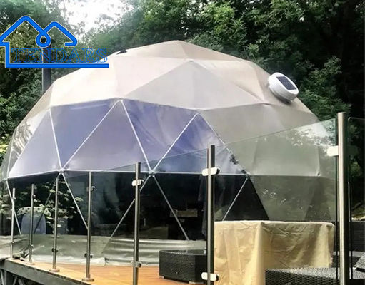 Beli Outdoor White Red Yellow Commercial Dome Tent Dengan Platform Untuk Hotel Camping online manufacture