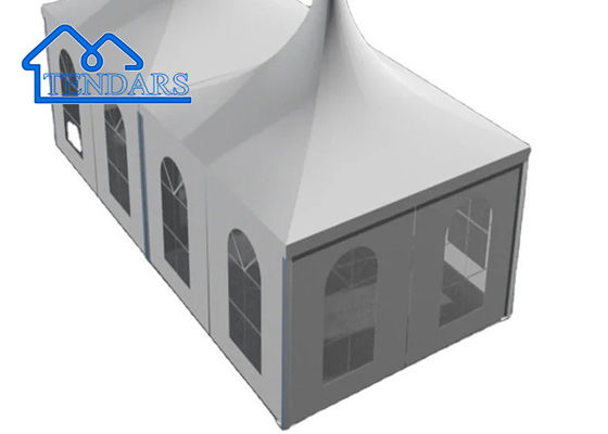Beli Aluminium 5*5m Putih Outdoor PVC Pagoda Tents Untuk Acara, Pesta, Pameran, dll pembuatan online
