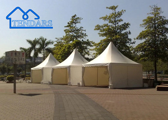 Beli Desain Baru Outdoor Aluminium Alloy PVC Cover kecil Pagoda Tent Untuk pesta pernikahan pembuatan online