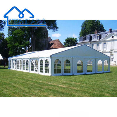 Beli Elegant White Party Marquee Tents Galvanized Frame PVC Fabric Canopy Structure untuk Pertemuan Liburan pembuatan online