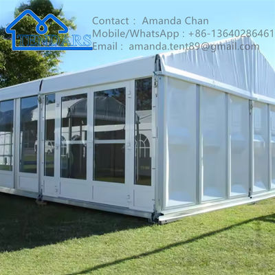 Beli Outdoor White Catering Festival Tent Wedding Marquee Tent Untuk Dijual Dengan Tembok Kaca online manufacture