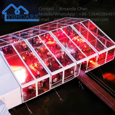 Beli Outdoor Customized Modern Waterproof Aluminium Frame White PVC Marquee Tent Untuk Acara Pernikahan online manufacture
