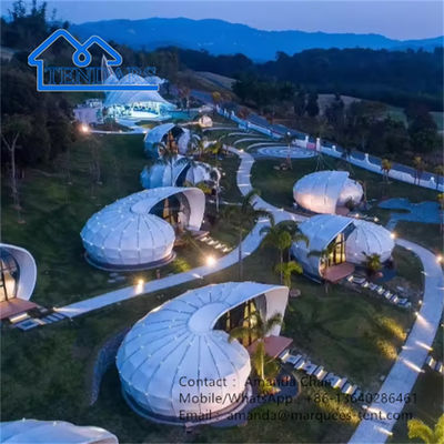 Beli Desain Baru Rumah Mewah Tenda Bentuk Siput Hotel Pengalaman Tenda Geodetik Untuk Kemping online manufacture