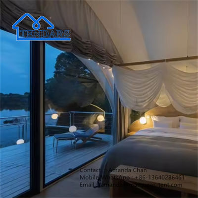 Beli Custom Membrane Struktur Camping Hotel Tent Untuk Outdoor Luxury Resort online manufacture