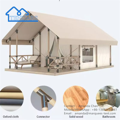 Beli 900D Waterproof Single Camping Tent Camping Outdoor Safari Hotel Luxury Canvas Tent online manufacture