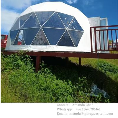 Beli Outdoor Waterproof Disesuaikan Hotel Mewah Dome Glamping Tent Resort Tensile Dengan Membran PVDF online manufacture