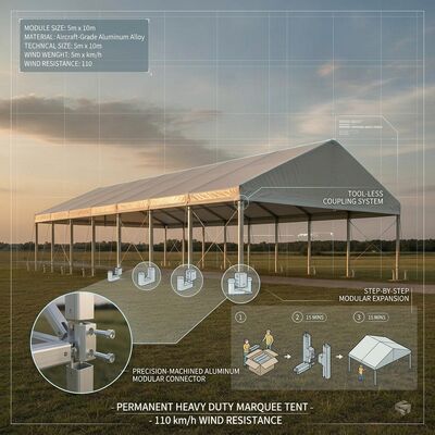 Beli Tenda Marquee Pesta Eksekutif yang tahan UV Frame Alloy Aluminium yang diekstrusi Canopy Struktur Tempat perlindungan luar ruangan pembuatan online