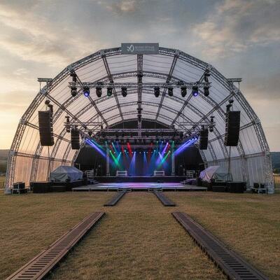 Beli Tenda Tenda Pesta Pertunjukan Panggung Festival Musik Pencahayaan Suara Profesional Tali-temali Struktur Kanopi Tempat Acara Eropa pembuatan online