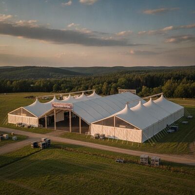 Beli Festival Konsert Event Party Marquee Tent Desain yang dapat diperluas modular untuk Polandia Lokasi Festival Musik pembuatan online