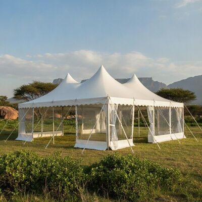 Beli Custom Party Marquee Tent Afrika Selatan Outdoor Waterproof UV Resistant Event Canopy Pavilion untuk Pameran Pernikahan pembuatan online