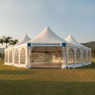 Beli Tenda Tenda Pesta Bingkai Aluminium Kanopi Acara Tahan Air untuk Pertemuan Festival Luar Ruangan Brasil pembuatan online