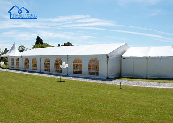Semua Cuaca Pantai Partai Marquee Tenda tahan air PVC Aluminium Alloy Frame Super Canopy Struktur