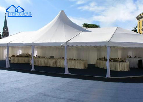 Kanopi Acara Tenda Tenda Pernikahan Dinding Samping Dapat Dilepas Struktur Penyewaan Konfigurasi Desain Modular