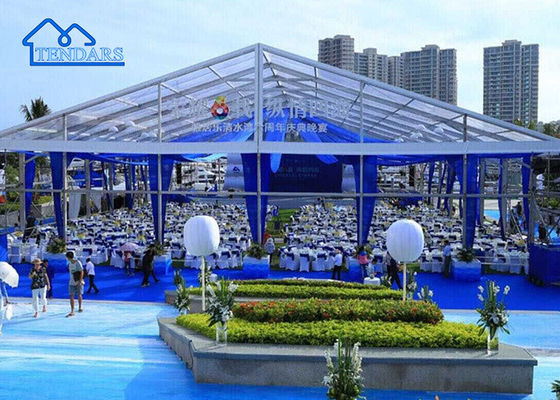 Struktur Penampungan Kanopi Acara Festival Luar Ruangan Upacara Tenda Tenda Pernikahan PVC Bening Besar