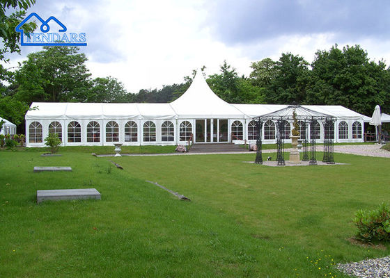Bahan PVC tebal Pengantin Marquee Tenda Resepsi Retardant Api Acara Canopy Struktur Desain