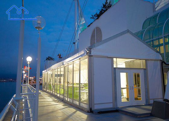Paduan Aluminium Yang Baik Menyesuaikan Tenda Pernikahan Atap Bening Mewah Bentuk A. Tenda Tenda Acara