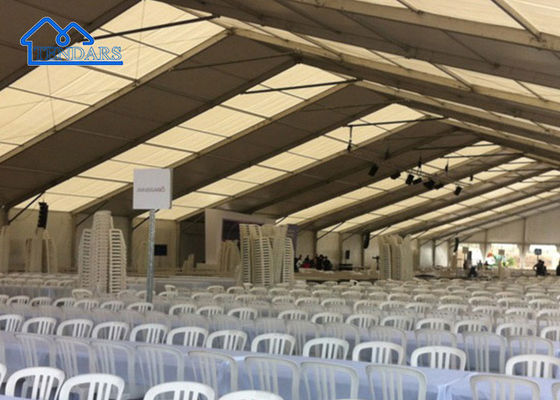 Tenda Perkawinan Besar Tahan Cuaca Customized Popular Aluminium Alloy PE PVC Tenda Gudang Untuk Dijual