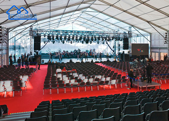 Populer Besar Luxury Outdoor Custom Aluminium Alloy Pernikahan Marquee Tent Exhibition Tents Untuk Dijual
