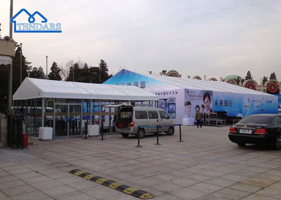 Tenda acara tahan api di luar ruangan tenda aluminium mewah untuk pameran perdagangan, pesta pernikahan besar