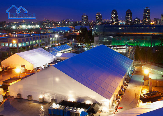OEM Sunproof Marquee Party Tents 2000 Orang Tent Acara Permanen Dekorasi Marquee Untuk Pesta