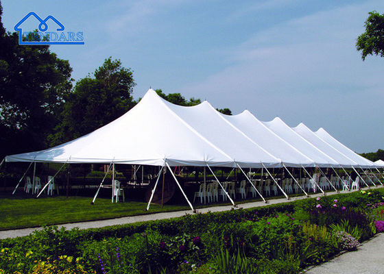 Tenda Festival Luar Ruangan Dengan Dinding Sisi Tinggi Puncak tiang Pesta Pernikahan Canvas Marquee Tent Untuk Dijual