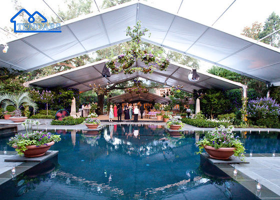 Clear Span Custom Outdoor Double-layer White Steel 5 Tahun Customized Tents For Events Desain tenda terbaik