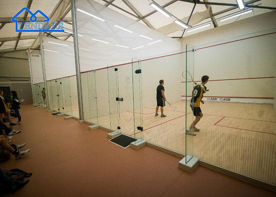 6061 Struktur Olahraga Aluminium Dengan Tenda Pemasangan Tembok Kaca Tenda Gym Untuk Acara Olahraga Luar Ruang Canopy Olahraga
