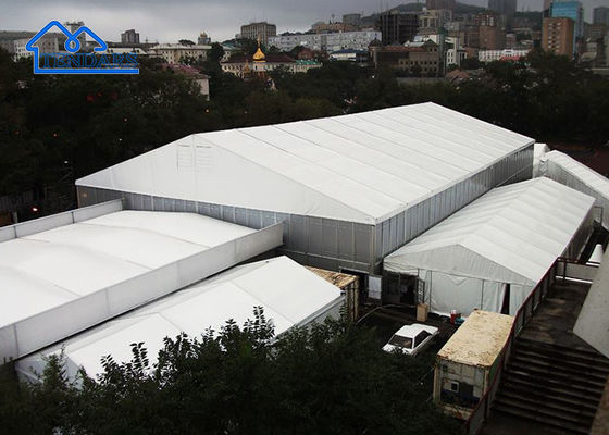 Tenda Penyimpanan Sementara yang Bisa Dipindahkan Tenda untuk Luar Ruang Sertifikat CE Struktur tenda permanen Dijual