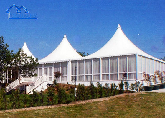 Custom Hot Selling Outdoor High-Peak Pagoda Event Tent Untuk Acara Pameran