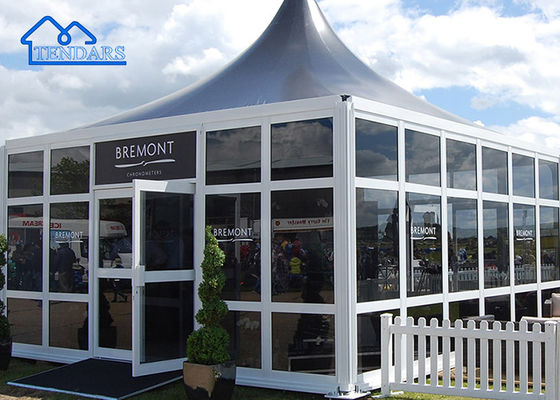 Rainproof Mobile High Peak Pavilion Pagoda Tent Untuk Pesta / Pernikahan / Pameran / Pameran Perdagangan / dll