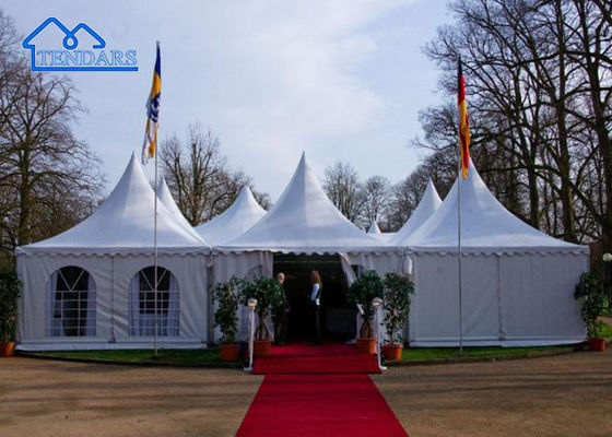 Tenda Pagoda Marquee Alloy Aluminium Frame Waterproof Untuk Acara Pameran Luar Ruang