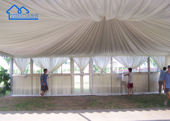 Harga Pabrik Disesuaikan Warna Aluminium Curved Outdoor Wedding Reception Tent Untuk Dijual