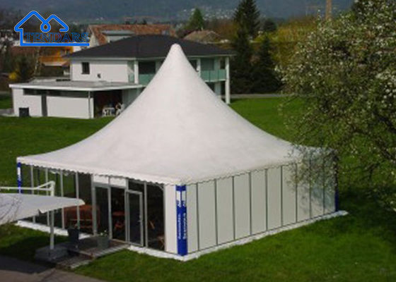 Tahan UV / Waterproof / Flame Retardant / Piramida Pagoda Tent yang Bisa Dipindahkan Untuk Pernikahan / Acara Luar Ruang