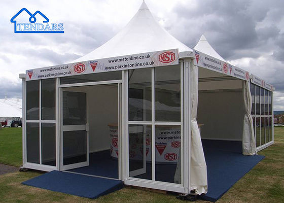Tahan sinar UV/Batas api/Tahan air Custom Baru PVC Aluminium Frame Marquee Pagoda Canopy Tent Dijual