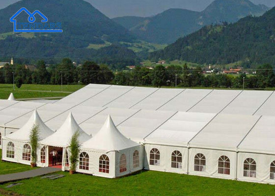Tenda Pagoda Beratap Waterproof Aluminium Jelas Untuk Acara Pernikahan Kecil