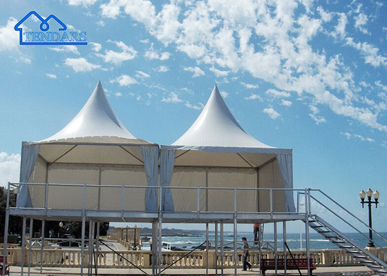 Logo yang dapat diterima tenda peregangan pesta pernikahan luar ruangan tenda pergola gazebo pagoda aluminium