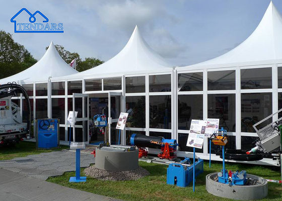 Aluminium Putih Pvc Besar Pagoda Tenda Acara Luar Ruang Pesta pernikahan tenda kanopi