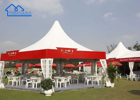 Custom Outdoor Portable Big Meeple Canopy Pagoda Tent Struktur komersial luar ruangan