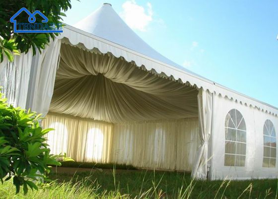 White Aluminium Pagoda Tent Heavy Duty Arab Party Tent Pagoda Tent Struktur komersial luar ruangan