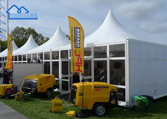Tenda Pagoda Luar Ruangan Aluminium Putih Bergaya Untuk Pernikahan, Pesta, Acara, Gereja, Pameran