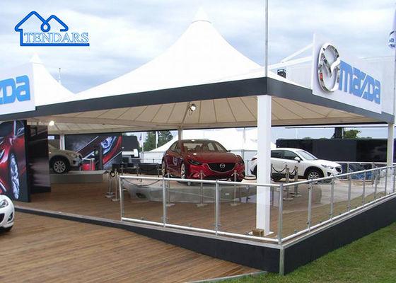 Tenda Pernikahan Tenda Pagoda Puncak Tinggi Aluminium Luar Ruangan untuk Tenda Pesta Kanopi 100 Orang